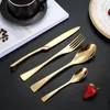 Servis uppsättningar Creative European Style Western Tabelloar Gifts El Steak Knives Forks Spoon Fishtail Luxury rostfritt stål i bestick