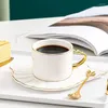 Tasses et soucoupes à café de Style nordique, ensemble de tasses et soucoupes pour Couple, thé de l'après-midi, adapté au magasin et à la maison