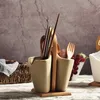 Bottles Jars Creative Japanese Bamboo Wood Ceramic Chopstick Holder with Rackkitchen Storage Supplies Table Decoration el Service 230901