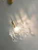 Lampy wiszące w stylu japońsko szklanym sufitem oświetlenie żyrandola nowoczesne minimalistyczne lampy do odczytu lampy LED Lights Crystal
