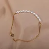 Bracelets à maillons pour femmes, produits tendance, chaîne de perles géométriques en acier inoxydable, vente en gros, bijoux de styliste, cadeau, breloque