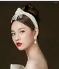 Hair Clips High Quality Handmade Pearls Retro Headband Headdress Band Wedding Accessories Tocado Novia Head Jewelry Bridal Tiara