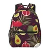 Backpack Men Woman Tropical Fruits Palms School to dla kobiet -mężczyzn 2023 Modna torba studencka książka