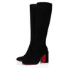 Femmes pointues pointues bottes hautes designer automne et hiver talons hauts minces luxe fermeture éclair latérale hiver chaussures de plein air femmes chaussures Eu35-43 avec boîte