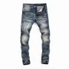 2023 Casual Streetwear Slim Fit Distressed Dżinsy Mężczyźni Męska Męska List Dżinsy Spodnie Trendy Dance Club Skórzanie Trasher Toursers Fashion Bo Uzw