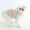 ملابس الكلاب الكرز زهرة التنورة التابوت ملابس الحيوانات الأليفة لباس قميص قطة القطة جرو ملابس الأزهار للكلاب تيدي