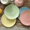 Tazas y platillos Taza de cerámica con borde dorado, juego de café de estilo Simple, Color de macarrón, té de la tarde en inglés, taza creativa para oficina