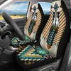 Ensemble complet de housses de siège de voiture pour femmes, imprimé éthique Tribal, Design de luxe avant et arrière, coussin de Protection antidérapant 4