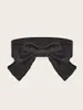 Belts Brand -Selling Women's Simple And Hundred Collocation With Skirt Jeans Decoration Elastic Bow Tie Black Wide Waist Belt