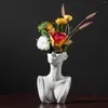 Vasos cerâmica estátua flor vaso plantador plantas potes modernos