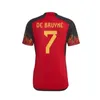 24 25 NOWOŚĆ BELGII DE BRUYNE R. LUKAKU E.HAZARD National Team Fan Player Wersja piłka nożna koszulki europejskie Mertens Tielemans Football Shirt Home Away Kit Kit Kit Kit