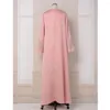 Ropa étnica Ramadán musulmán bordado vestido de fiesta mujeres islámica árabe bata Dubai Turquía Kaftan Abaya Eid Jalabiya Longue Vestidos