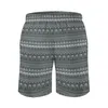 Mäns shorts boho elefantbräda sommar retro djurtryck sport strand män snabb torr anpassad plus storlek badstammar