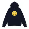 Designer Hoodie High Street Pullover Embroidered Letter Hooded Winter Plush Smiling Face Fashion Couple Hooded Loose Sweater Casual Premium Temperament Top