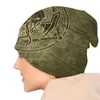 Berets unisex zima ciepłe maska ​​femme dzianiny czapki cthulhu design stara skórzana czapka horror ciemne potwory czapki czapki dla mężczyzn kobiety