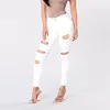 Jeans pour femmes 2023 femme décontractée taille haute jambe large pantalon en denim déchiré long pantalon blanc streetwear harajuku droit vintage