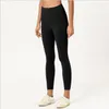 Calças ativas lu sem costura com logotipo leggings de fitness feminino 24 cores jogging cintura alta yoga respirável esportes pan