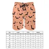 Pantaloncini da uomo Flying Bat Board Pipistrelli neri Stampa Cute Beach Design maschile Surf Comodo costume da bagno Idea regalo