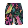 Mäns shorts Enchanted Birds Board Summer Parrot Hawaii Short Pants Mannes Sport Fitness Quick Dry Design Swim Trunks