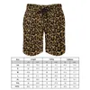 Men's Shorts Board Bright Leopard Print Hawaii Swimming Trunks Trendy Animal Fast Dry Surfing Large Size Beach Short Pants