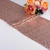 Table Runner 10pcs Gold Gold Silver Bling الترتر المتسابقين بريق زفاف سباركلي لزينة الحفلات الحزب