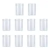 Storage Bottles 10 Pcs Transparent Cookie Jar Food Containers Lids Sealed Candy Plastic Tea Scented