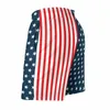 Mäns shorts 4 juli American Flag Board Summer Stars and Stripes Casual Beach Men Sport Quick Dry Design Trunks