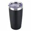 Bottiglie d'acqua 2 pezzi 30 Oztumbler bottiglia in acciaio inossidabile isolato sotto vuoto a doppia parete bicchiere da viaggio durevole tazza da caffè con coperchio