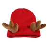 Berets Evil Horns Beanie Cap Halloween Tricô Crânio Chapéu Adulto Unissex Inverno Quente 264E