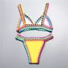 2023 neue Frauen Bademode Neopren Bikinis Sets Strand Sexy Zwei Stück Tankini Badeanzug Weiblichen Badeanzug