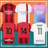 23/24 Milans Ibrahimovic Giroud Soccer Jerseys 2023 Pulisic Theo Tonali Reijnders Shirt Romagnoli Rafa Leao S.Castillejo Reijnders Loftus Football Uniform