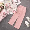 Clothing Sets 2023 Spring Summer Teenager Girls Children Long Sleever Top Pants 2Pcs Kids Tracksuit 5 6 8 10 12 14 Years