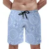 Short de bain pour hommes, bleu Mandala Hawaii, maillot de bain rétro bohème imprimé, séchage rapide, surf, haute qualité, plage surdimensionnée