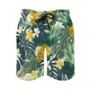 Men's Shorts Gym Fruit Pineapple Funny Swimming Trunks Palm Leaf Print Male Quick Dry Running High Quality Plus Size Board Short Pants