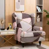 Chair Covers Printed Wing Slipcovers Stretch Wingback Cover Spandex Fabric Armchair Chaircover Sofa