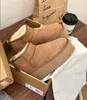 Mulheres clássicas mini botas Tasman Tazz chinelos plataforma inverno camurça sapatos de lã senhoras botas de pele