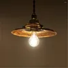 Lampes suspendues industrielles Vintage LED lumière en laiton Antique lampe suspendue salle à manger Bar Loft décor éclairage à la maison Luminaire intérieur