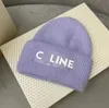 Beanie Cap Sticked Beanie Celinf Designer Women's Woolen Hat Letter Autumn/Winter Fashion Märke H Des Bonnet Hat Högkvalitativ