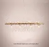 مصابيح قلادة مستطيل LED مصباح المقهى بار المرحلة الكلاسيكية Nordic Modern Fireworks Hanging Handelion F9760# 85-265V