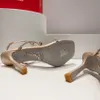 RENE CAOVILLA CATERINA CRYTAL BEIGE SANDAL 100mm Bowtie Stiletto Heel Linestoneイブニングシューズスクエアトゥースアンクルストラップパーティードレスシューズ高級デザイナーシューズ