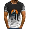 Erkekler Trailts the Real Myers T-Shirt Korku Adam Michael Tee Sess Kısa Kol S-3XL Gençlik Orta Yaş Yaşlılık