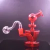 1 conjunto de vidro queimador de óleo bong fumar cera óleo dab rig narguilé copo de vidro bong dabber heady pequeno bubbler hookahs com tubo queimador de óleo masculino