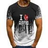 Fatos dos homens Homens Camiseta Serial Killer T-shirt Eu amo filmes de terror vermelho em preto camisetas mulheres