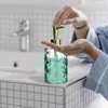 Storage Bottles Glass Lotion Bottle 330ml Round Diamond Bathroom Organizer Under Sink