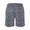 Men's Shorts Pretty Birds Board Summer Peacock Feathe Print Running Beach Male Comfortable Classic Large Size Trunks