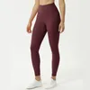Calças ativas lu sem costura com logotipo leggings de fitness feminino 24 cores jogging cintura alta yoga respirável esportes pan