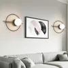 Applique murale nordique dorée LED, luminaire d'intérieur pour chambre à coucher, salon, applique noire avec ampoule G9 9w