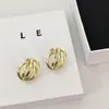 Luxury Brand Designers Letters Stud Earrings Classic Style Geometric Women Crystal Rhinestone Pearl Earring Wedding Party Jewerlry