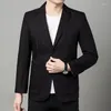 Ternos masculinos 2023 algodão versão coreana moda negócios cavalheiro presidiu o estilo britânico casual fino blazer de casamento