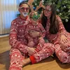 Family Matching Outfits Family Christmas Pajamas Set Casual Soft Mother Father Kids Matching Outfits Xmas Family Look 2 Pieces Suit Sleepwear 230901
